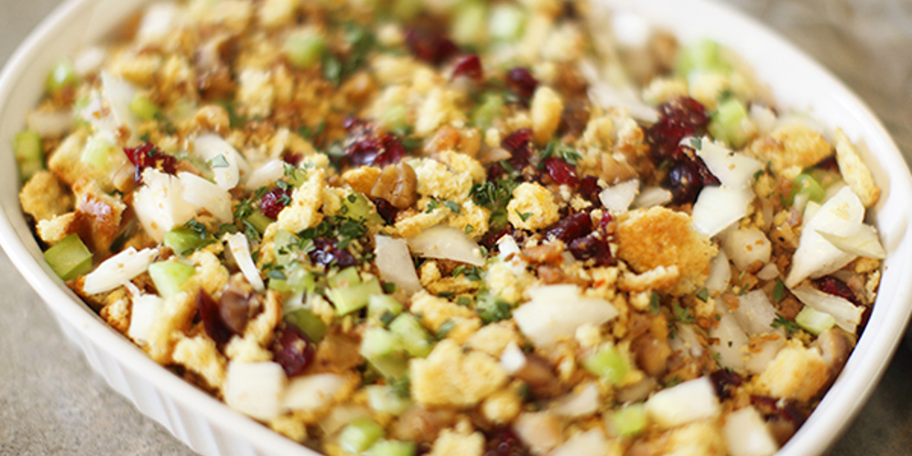 Cornbread Apple Cranberry Stuffing Recipe