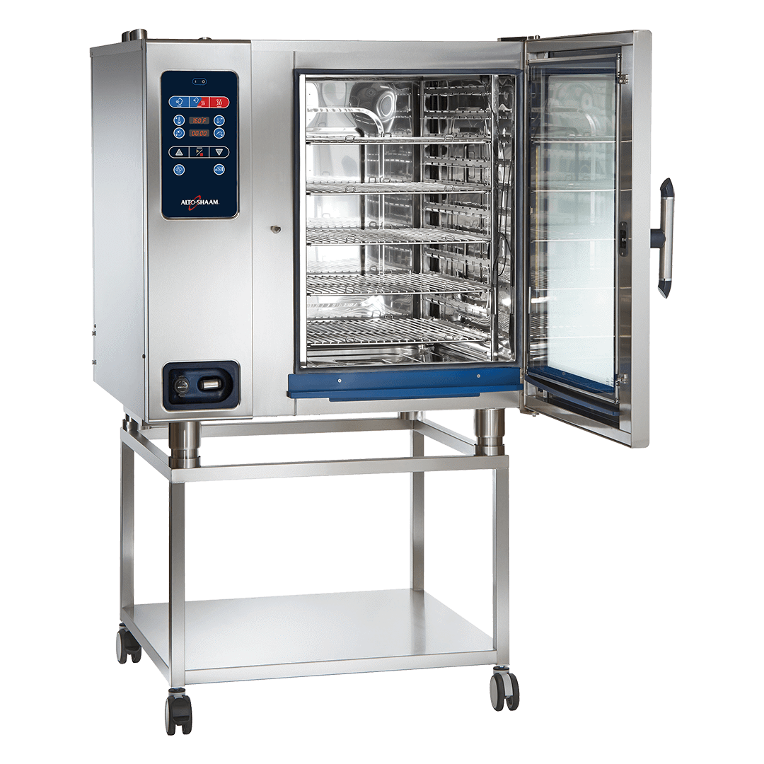 CTC10-20 Combitherm Combi Oven on stand with door open