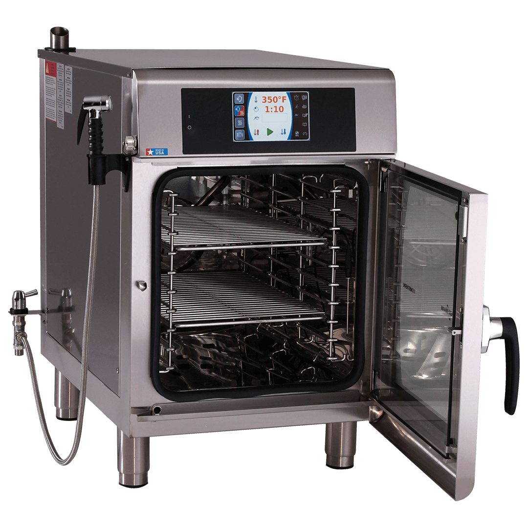 Alto-Shaam CTX4-10E Combitherm Combi Oven with door open