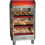 Présentoir à rayonnage chauffant de comptoir HSM-24-3S-CT avec aliments