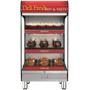 HSM-24-3S-T Countertop Heated Shelf Merchandiser with food