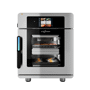 Vector H2 Multi-Cook Oven with pizza and eggs